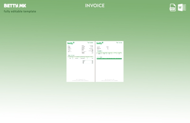 Модерен стил Латвија Селфи шаблон за даночна фактура
